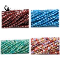Zhe Ying 2mm 3mm 4mm Faceted Natural Zircon Stone Beads for Bracelet Gemstone Faceted Zircon Beads for Jewelry Making