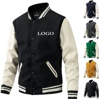 Oem Manufacturer Wholesale Custom Designer Logo Casual Baseball Jacket Letterman Coat Cotton Unisex Varsity Baseball Jackets