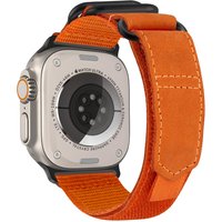 Eraysun Sport Adjustable Breathable Braided Leather For Apple Watch Bands Series 8 7 SE Fabric Ultra 49mm Trail Loop Strap
