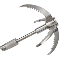 Folding Grappling Tool Flying Tiger Claw Gear Hook Stainless Steel Gravity Wall Tree Rock Climbing