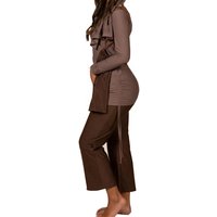 2023 Online Wholesale Modest Muslim Women Swimwear &Beachwear Swimming Swimsuit Islamic Burkinis Musulman 2 Pcs Sets