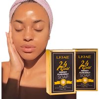 Private Label Handmade 24K Gold Soap Body Cleaning Face Care Lightening Organic Charcoal Skin Whitening Soap for the Skin