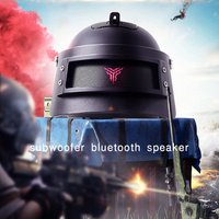 Customized logo hot sale portable box Led lighthe helmet wireless speakers bass voice bluetooth speakers