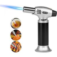 HS07 Cooking Refillable Adjust Flame Kitchen Lighter Ignition Spray BBQ Picnic Tool 1300C Butane Scorch Torch Jet Flame Lighters