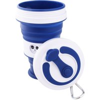 550 ML Double Wall Sleeve Travel Camping Mugs Eco Friendly Foldable Folding Silicone Reusable Collapsible Coffee Cup With Hook