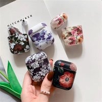 Hot Selling Printing Custom Logo for Airpod Case 1 2 TPU Plastic Flowers Design Earbuds Protective Accessories Cover for Air Pod