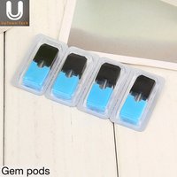 Summer new arrive 1ml big capacity original gem pods compatible for juul vape 4pcs each packs