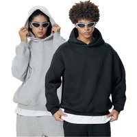 2025 New Hot Sales Men's Boxy Oversized Trend Hoodie Comfortable Soft Heavy 100% Cotton Print on Demand XL Size