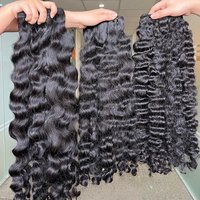 Wholesale Virgin Cuticle Aligned Human Hair Vietnamese Raw Hair Burmese Curly Cambodian Raw Bundle Hair Vendor