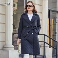 Fashion Puffer Coat Wholesale Top Quality Quilted Trench Coat Long Sleeve Women Padded Coat