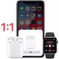 1:1 original for Airpods 2 wireless bluetooth earbuds with Popup Windows earphones