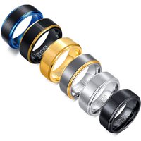 Wholesale High-Quality 8mm Matte Brushed Effect Gold Silver and Black Dual-Tone Tungsten Carbide Rings for Men's Jewelry