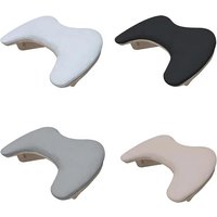 Luxury Half Moon U-Shaped Russian Hand Rest Cushion with Wood+PU Leather Large Size Armrest Support for Manicure Table