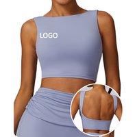 78%nylon 22%spandex Hot Selling Gym Wear Women Push up Crop Tank Top Vest Running Padded Fitness Yoga Sports Bra