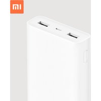 Original Xiaomi Power Bank 20000mAh 2C Portable Charger Dual USB Mi External Battery Bank 20000 for Mobile Phones and Tablets