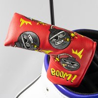 Customized Waterproof No Fading Full Print PU Leather Strong Magnetic Blade Putter Headcover Custom Golf Club Headcovers