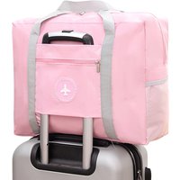 Durable Lightweight Waterproof Oxford Nylon Travel Bag Fashionable Foldable Storage Duffel Zipper Geometric Portable Stylish