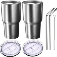 30OZ stainless steel vacuum insulate tumbler with handle and embossed logo