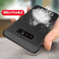 Free Shipping Hollow Heat Dissipation Case for Samsung Note 8 9 Hard PC Cellphone Cover for Samsung Galaxy J5 7 Phone Shell