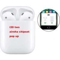 i30 TWS 1:1 Pop-up Auto Pairing Wireless Earphone 6D Super Bass Blue tooth 5.0 Headphone Mini Earbuds PK i20 i10 i12