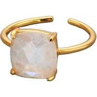 SS210G Juaibo Natural Moonstone Sterling Silver Gemstone Fine Jewelry Rings