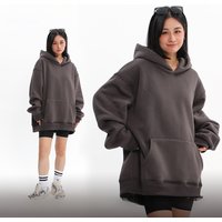 2024 Fall Winter Outfits Oversized Fleece Long Sleeve Comfy Plus Size Pullover Sweatshirts Women's Hoodies Sweatshirts