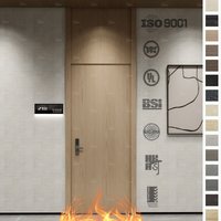 Guangdong Yohome Manufacturer Best Price Hotel Fire Rated Wooden and Steel Door for Factory High Quality Wood Fire Safety Doors