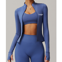 2025 New Style Sportswear Jacket Yoga Top for Women Gym Fitness Jacket With Zipper Long Sleeve Yoga Jacket