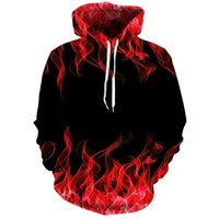 Fitspi Colorful Flame Hoodie 3d Sweatshirt Men Hooded Pullover Autumn Winter Coat Men's Clothing Funny Jacket Custom Wholesale