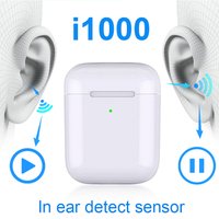 i1000 TWS Aire 2 in ear sensor 1:1 Wireless Charger Earphone not W1 H1 Chip pk i20 i30 i12 i10 i60 i80 i100 i200