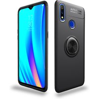TPU metal ring holder anti-shock megnetic phone case for OPPO Realme 3 pro
