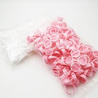 Lash Brush Individual False Eyelashes Extension Tools PINK Glue Ring for Eyelash Extension Eyelash Glue Rings