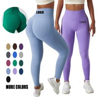 New Colors Women Compression Soft Comfortable Quick Dry Lightweight Seamless Scrunch Fitness Legging