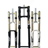26 29 Inch MTB Air Suspension Fork 680DH Downhill AM Bike Fork Thru Axle Hydraulic Lockout Disc Brake Compatible Front Fork