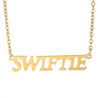 Stainless Steel Punk Jewelry 1989 Rep Lover Taylor Necklace Fearless Evermore Antihero Reputation Swiftie Taylor Necklace
