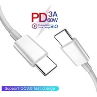 5V 20V 3A 5A 15W 60W 100W PD Type C To Type C USB 2.0 3.1 Cable Charger Cable USB-C Charging QC 3.0 Quick Fast Charge Data Cord