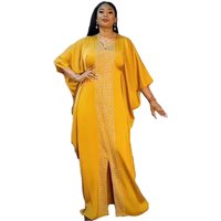 Bets African Dress Clothing Women Sexy 2023 New Arrivals Rhinestone Plus Size Dress Rayon Women 2023 New Arrivals