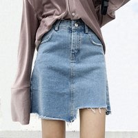 High Waist Denim Skirt