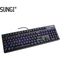 Cheap Price 104 Key Mechanical Keyboard RGB LED light USB Gaming Mechanical Keyboard