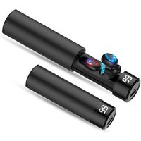 TWS Fingerprint Touch Bluetooth Earphones, Q67 Power Bank 5.0 HD Stereo Wireless Headphones, Noise Cancelling Gaming Headset