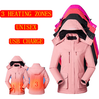 Hot Selling Winter Unisex Heated Smart Casual Jcaket Men and Women Heated Electrical Waterproof Jacket