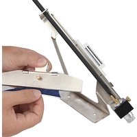 Archery Adjustable Arrow Fletching Jig - Alloy Fletching 3 4 or 6 Real Feather and Rubber Vanes Universal Arrow Fletcher