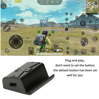 Sovawin G1X Plug and Play PUBG Mobile Gamepad Controller Gaming Keyboard Mouse Android Phone to PC Converter Adapter for iPhone