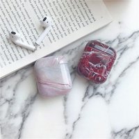 Original Case for Apple For Airpods 1 2 Marble Stone Fashion Cover Headphone Earphone Case