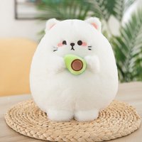 Wholesale Cartoon Kawaii Cute Stuffed Cat Plushies with Avocado Soft Toy for Kids