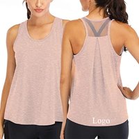 Wholesales Workout Tank Tops for Women Soft Mesh Racerback Yoga Shirts Athletic Running Breathable Women Summer Tops