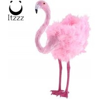 Pink Looking up Style Feathered Flamingo Yard Garden Lawn Ornaments Party Supplies