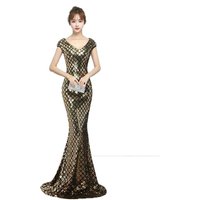 Elegant Mermaid Leather Evening Dress