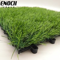 ENOCH 25mm Artificial Interlocking Grass Rooftop Landscaping