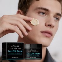 Coffee and Collagen Men Tallow Face Cream Anti-Aging Moisturizer for Wrinkles Hydration and Skin Firming Daily Facial Care